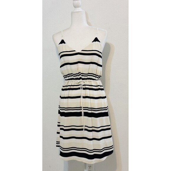 Aritzia Babaton Women Size M Adjustable Spaghetti Straps Dress Drawstring Waist - Picture 1 of 13